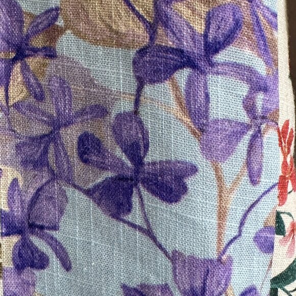 ZARA BLOGGER'S FAVE DRESS Multi-Color Viscose Linen Floral +, Med New w/out Tags - Picture 10 of 15